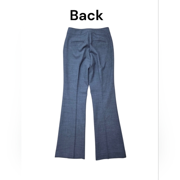 J Crew Blue Flat Front Wool Blend Kickout Pants Size 2 - Picture 2 of 8